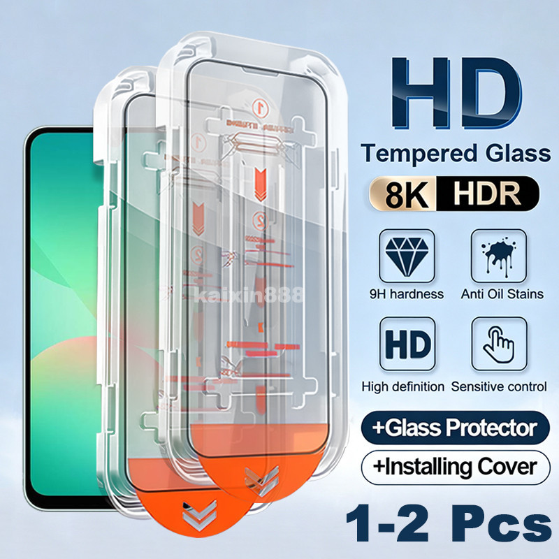 1-2 ชิ้น Samsung A26 กระจกนิรภัยสําหรับ Samsung A06 A05 A05s A04 A04s A04e A03 A0s A02 A02s A01 S25 