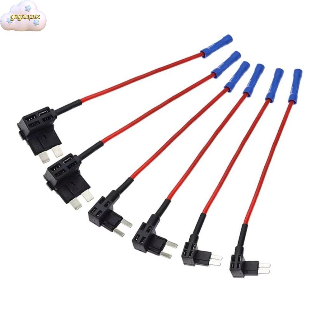 GOGOUGO Fuse Tap Adapter, 12V/24V Standard Car Fuse Holder Tap, Mini Add-a-Fuse