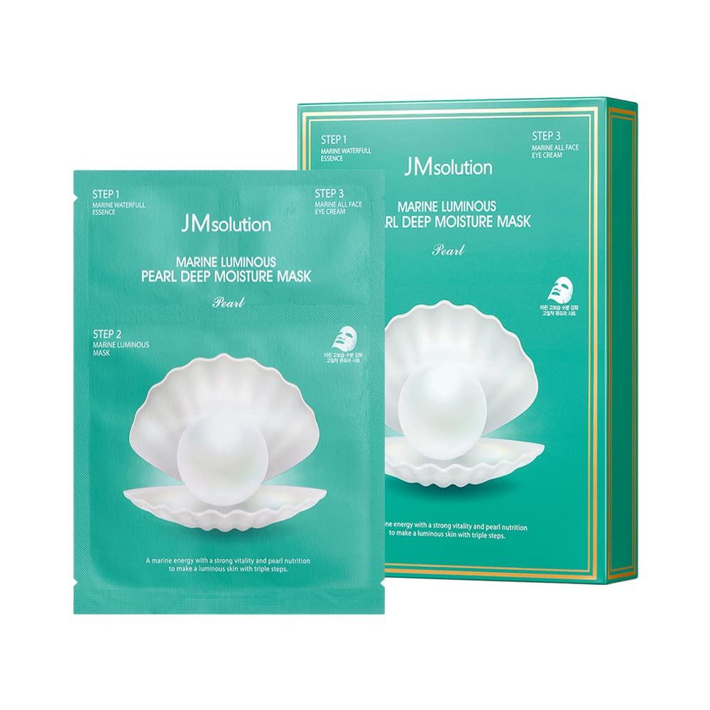 JMsolution Ocean Brightening Bead Deep Moisturizing Three-Step Skin Care Mask-เกาหลี Skin Care Mask-