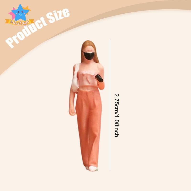 [Edstars] 1:64 Girl Model Figure DIY Layout Scenery Accs Mini Doll Diorama Layout