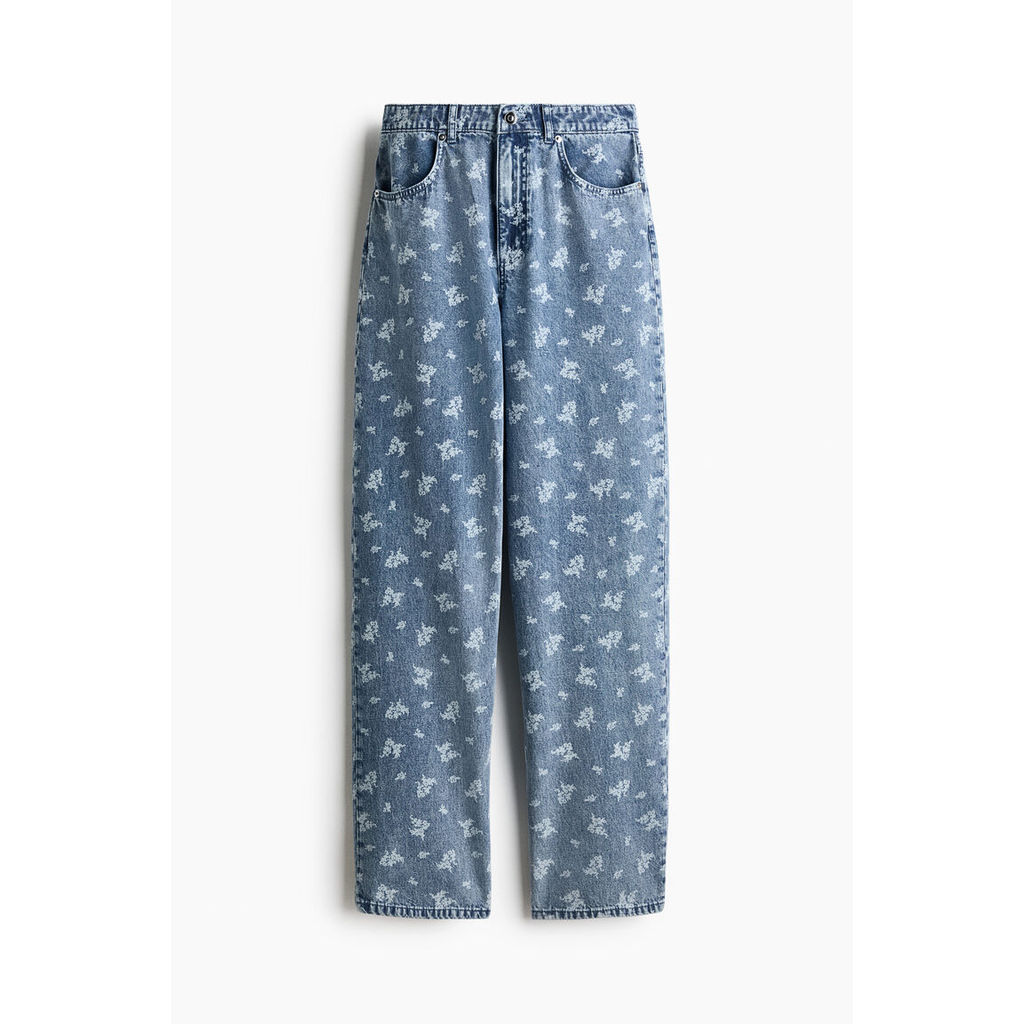 H&M(เอชแอนด์เอ็ม) กางเกงยีนส์เอวปกติทรงตรง ผู้หญิง 1359527_1