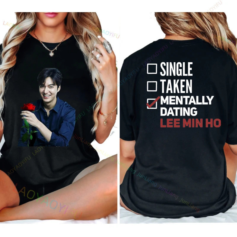 เสื้อยืด New Lee Know เสื้อแฟนคลับ Lee Min Ho เสื้อคอนเสิร์ต Kpop เสื้อยืด Kpop เสื้อผ้าผู้หญิงสไตล์