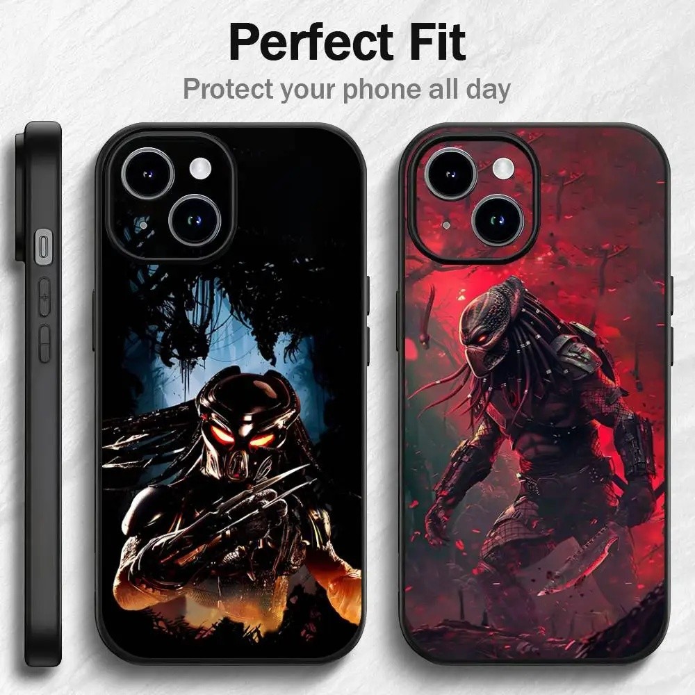 TP-1 Alien Vs P-Predator เคสโทรศัพท์สําหรับ IPhone 17 16 15 14 13 12PRO MAX PLUS Mini TPU นุ่มผิวกรณ