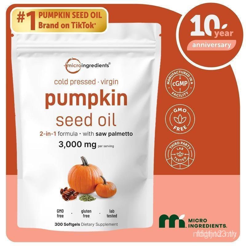 MicroIngredientsPumpkinSeedOilwithSawPalmettoSoftgels 83R8 JMQ3 6M0T