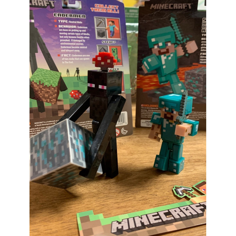 Minecraft Building Blocks Steve Ending Man Zombie Ending Man เด็ก Minecraft ของเล่น