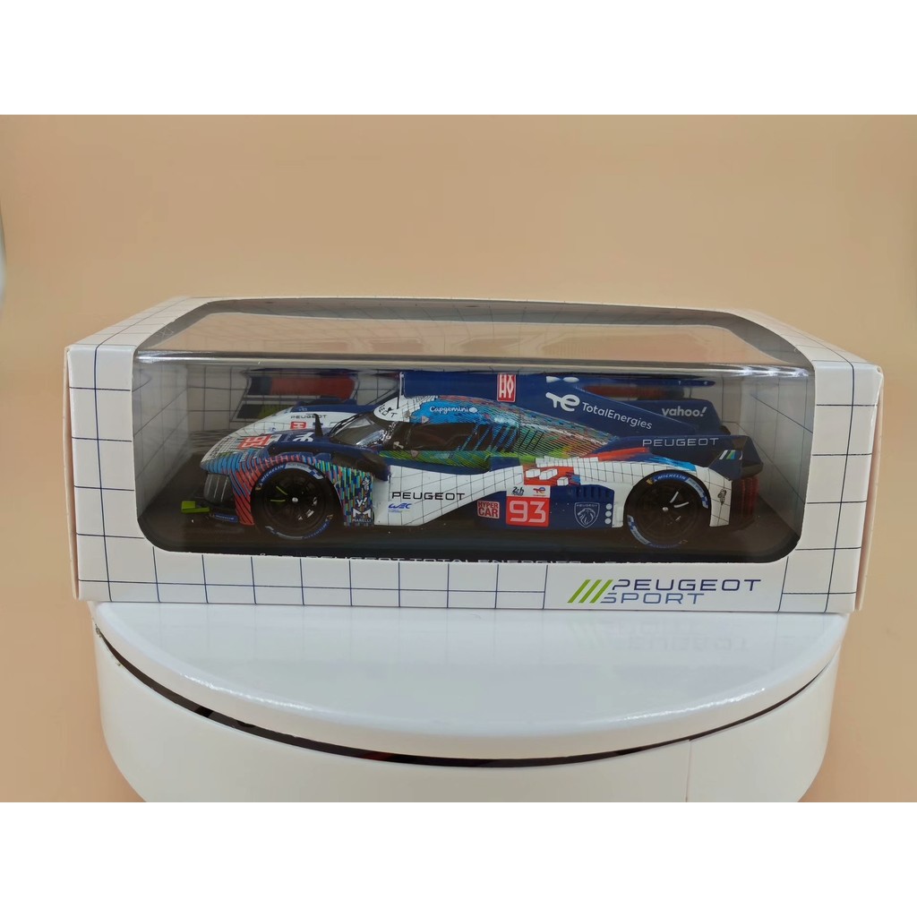 Spark 1/43 Peugeot Peugeot 9X8 2023 Century Le Mang Painting No. 93 Car Only แกะ Test Flawless Every