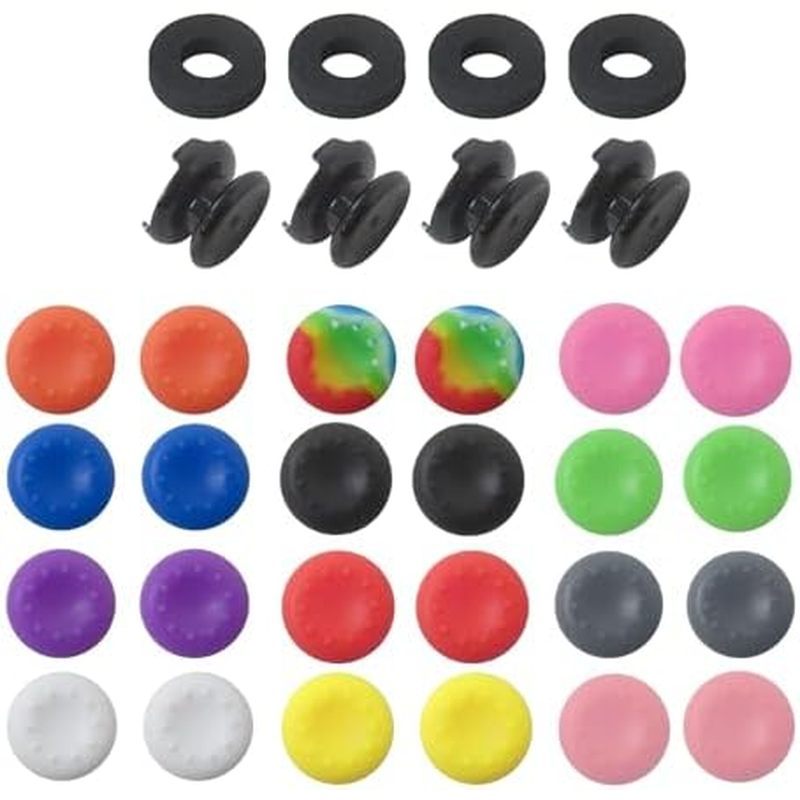 USonline911 สําหรับ Xbox Controller Grip Kit: 2 คู่ High Stick, 20 Thumb Grips & 4 แหวนแม่นยําสําหรั