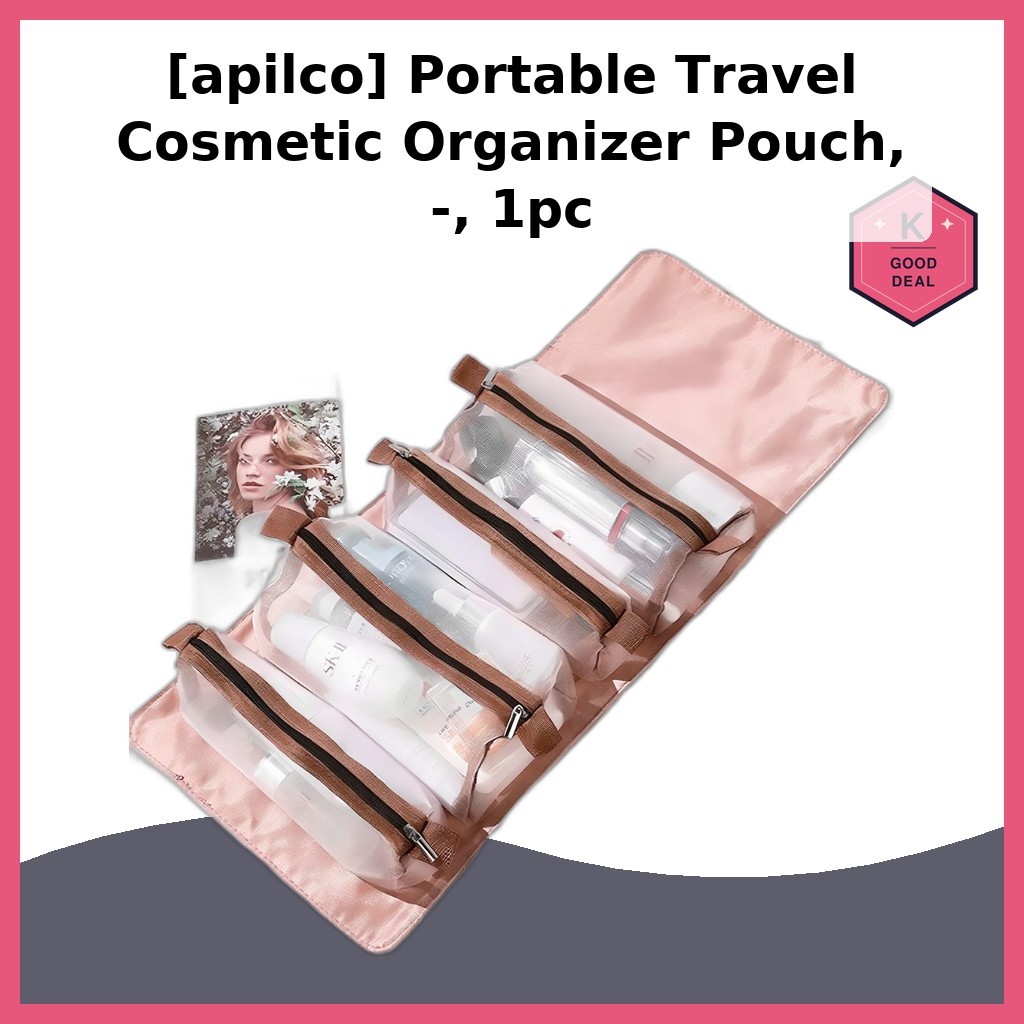 [apilco] Portable Travel Cosmetic Organizer Pouch, -, 1 ชิ้น / Korean Cosmetic Organizer by D-Seoulm