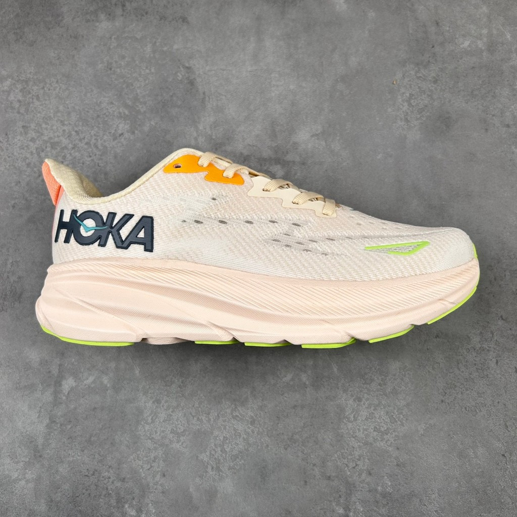 H6EZ HOKA ONE ONE Clifton 9 รองเท้าวิ่ง Unisex ออกแบบมาเป็นพิเศษสําหรับการดูดซับแรงกระแทกและการทําให