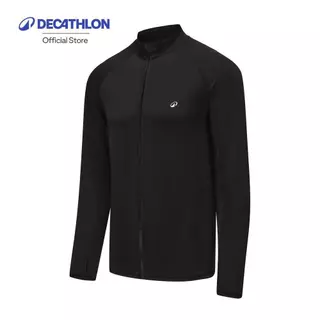 Decathlon Surfing Men Sun-Protection Zip Top เสื้อโต้คลื่นป้องกันแสงแดดและมีซิปผู้ชาย รุ่น 550+ - Black
