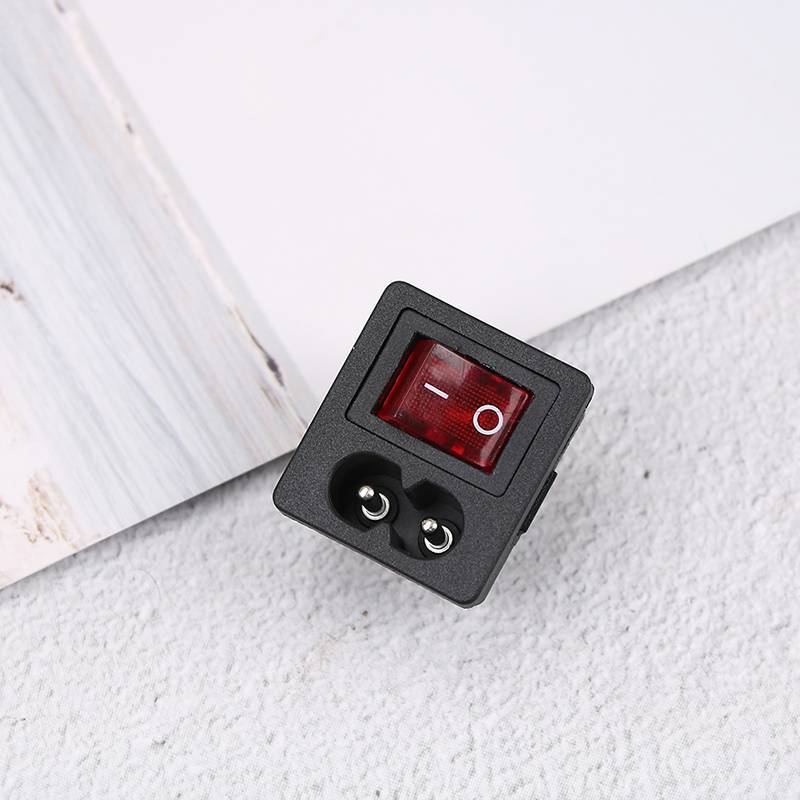 สายเข้าสายไฟ receptacle พร้อมสวิตช์ roer สีแดงเปิด-ปิด 250V 10A
