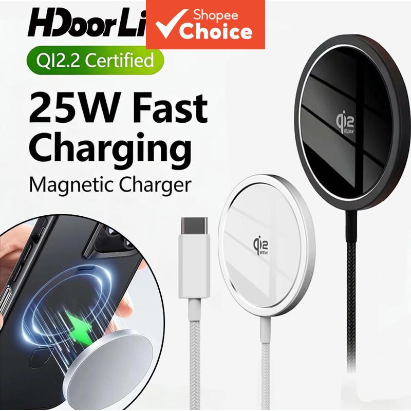 HdoorLink ที่ชาร์จไร้สายแม่เหล็กกําลังไฟ 25W ชาร์จเร็วพิเศษสําหรับโทรศัพท์ รุ่น 17 16 15 พอร์ต Type C