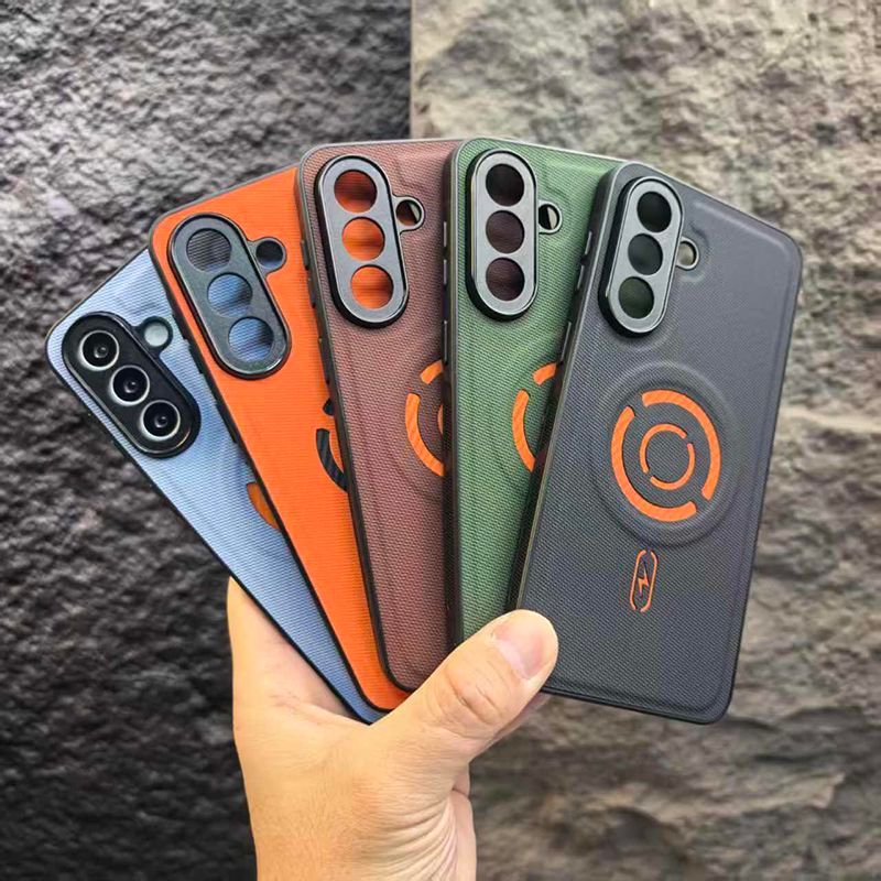 สําหรับเคสโทรศัพท์ Samsung A57 S26Ultra S25Ultra รูปแบบเพชรแม่เหล็กรวมทุกอย่างเคสกันกระแทก