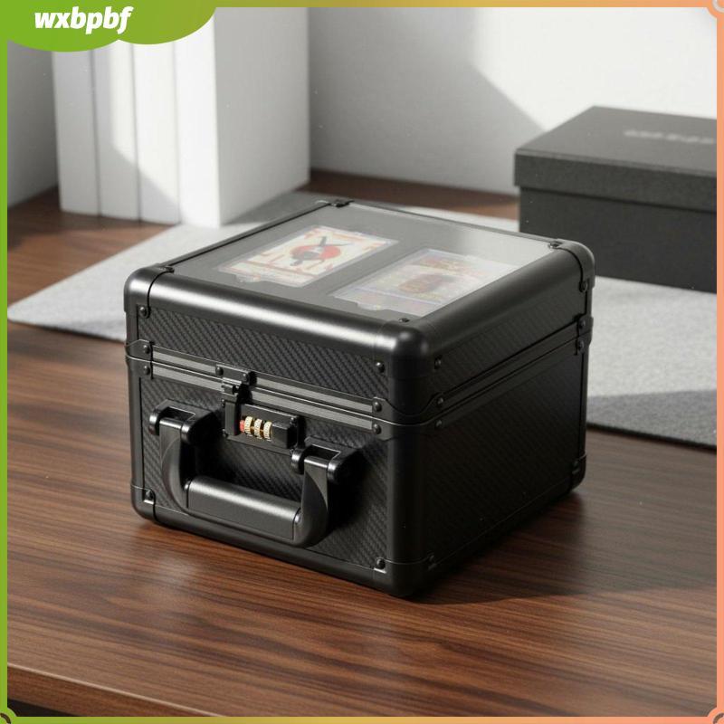 [wxbpbf] PSA BGS Card Storage Case Combination Lock Psa Slab Case Double Layer Card Box กันฝุ่นกันกร