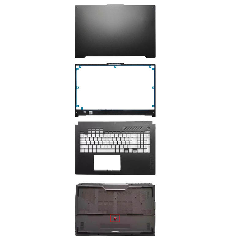 ฝาครอบด้านบน Palmrest Lower สําหรับ ASUS TUF F17 FX707ZM FA707 FX707Z ด้านล่าง LCD ปกหลังด้านหน้า 17