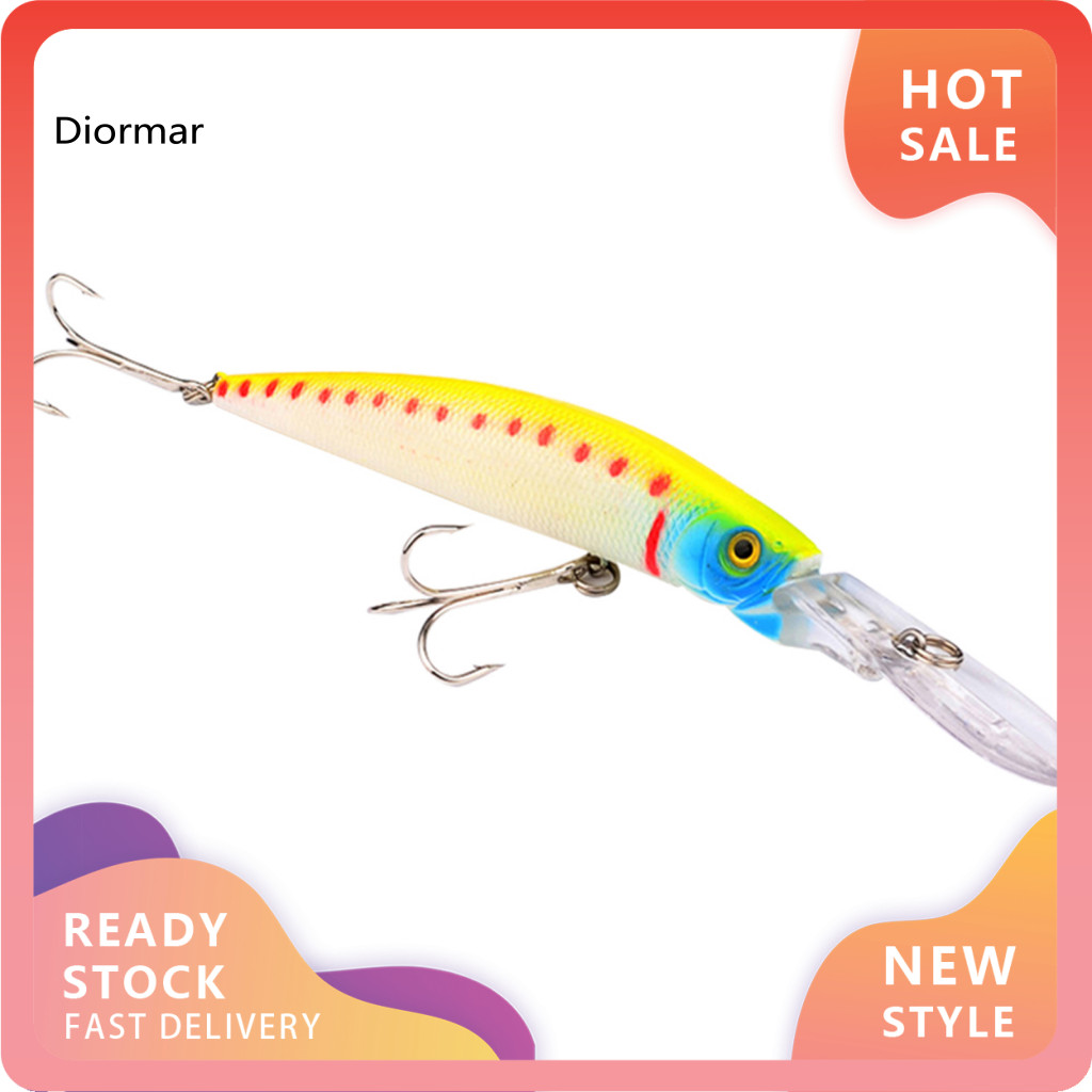 DM- 1 Pc 145 ซม. Minnow Lure Crankbaits Hard เหยื่อประดิษฐ์ Hook Fishing Tackle เครื่องมือ