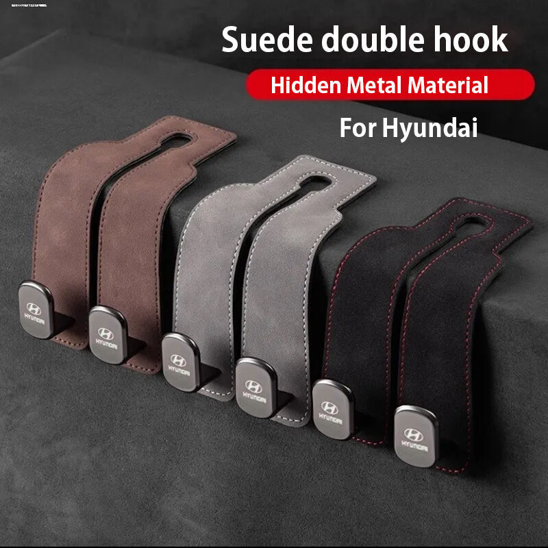 Hyundai Car Hook สําหรับอุปกรณ์ตกแต่งภายในรถยนต์กระเป๋า Hook Holder Double Hook สําหรับ Hyundai Ioni