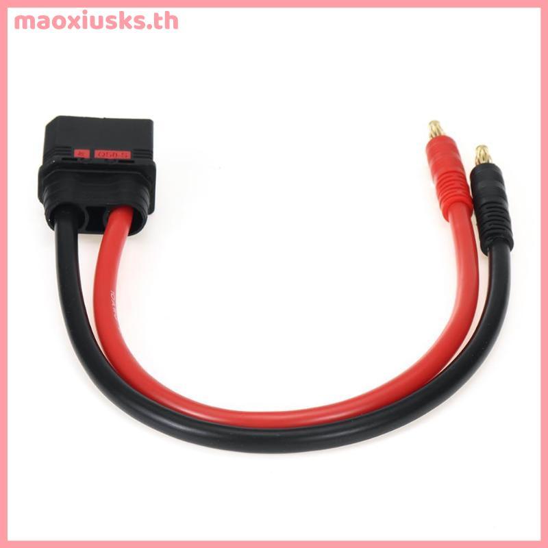 MAO ชาย 4 มม.Bullet Banana Plug สายชาร์จ 10AWG 30 ซม. QS8 Heavy Duty สายชาร์จตะกั่ว TH