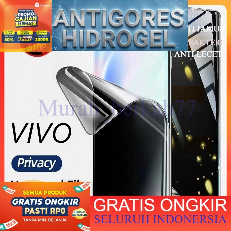 LAYAR Hydrogel ANTI SPY Vivo Y12i Y12S Y1S Y19 Y12 Y15 Y16 Y15S Y17 Y20 Y21 Y21T Y20S Y30 Y30I Y50 Y