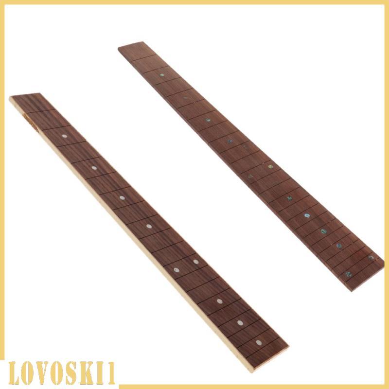[Lovoski1] 19/24 Fret Rosewood Fret Board Fingerboard สําหรับกีตาร์คอ Luthier วัสดุ