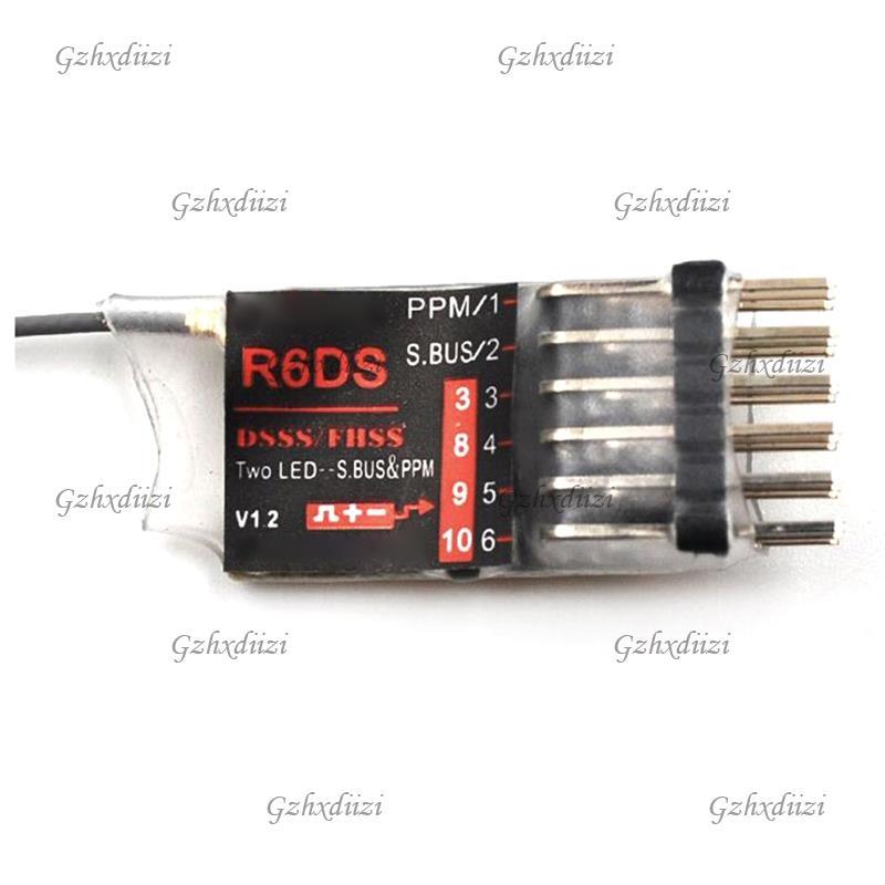 GzhxdiiziFor Radiolink R6DS 2.4G 6CH DSSS Receiver สําหรับ AT9 AT9S AT10 II เครื่องส่งสัญญาณ, Dual เ