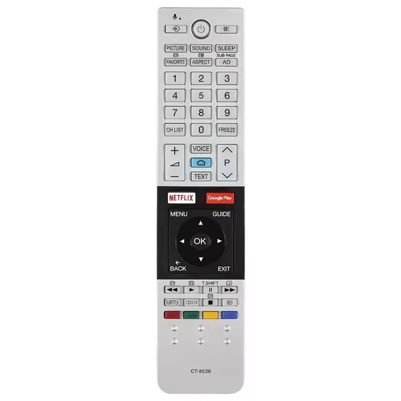 CT-8536 เหมาะสําหรับโตชิบา LED HD TV รีโมทคอนโทรลอุปกรณ์เสริม 43U7750V 43U7750VN 55U7750VN 65U7750VN