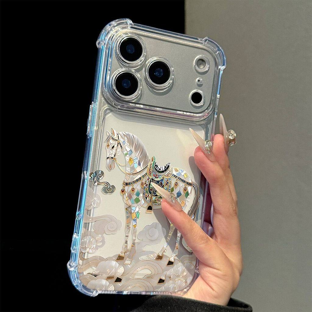 Wealthy Flower Horse เคสโทรศัพท์สําหรับ OnePlus Ace 6 6T 5 Pro Ultra Racing 3 3V 2 Pro 2V Turbo 6X 6