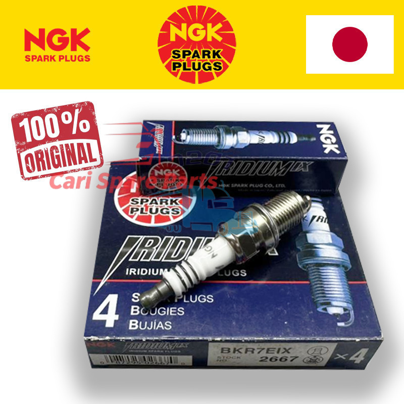 หัวเทียน NGK Iridium IX BKR7EIX Proton Wira Satria Putra Waja GTi 1.6 1.8 4G93 GSR Honda EG EK B16A 
