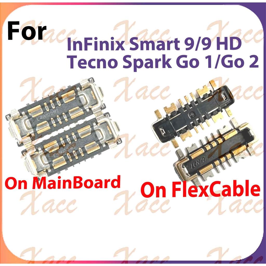 สําหรับ InFinix Smart 9 9HD Tecno Spark Go 1 Go 2 แบตเตอรี่ด้านหลัง Flex FPC บนบอร์ดปลั๊ก