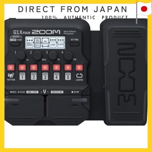 [Authentic / Direct from Japan] เอฟเฟ็กต์กีตาร์มัลติฟังก์ชั่น ZOOM G1X FOUR (สีดำ)