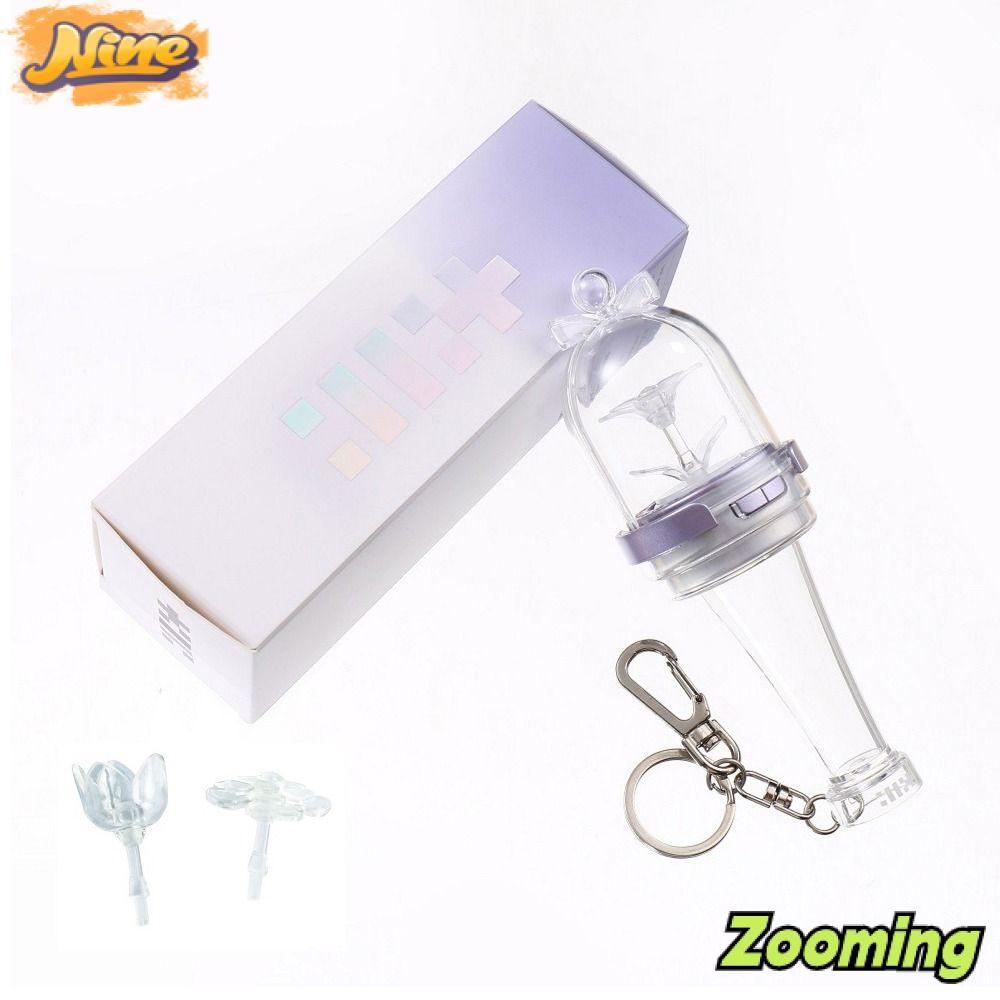 ZOOMING MINI Glow Stick, MINI จี้ออกแบบ Kpop Idol Lightstick, พัดลมคอลเลกชันพวงกุญแจรุ่น Glow Featur