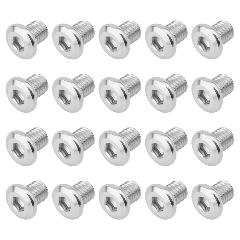 20 ชิ้น 304 สแตนเลส M8-1.25 x 10 / 12 / 25 มม. สกรูหัวจมหัวแบนสลักเกลียว Countersunk