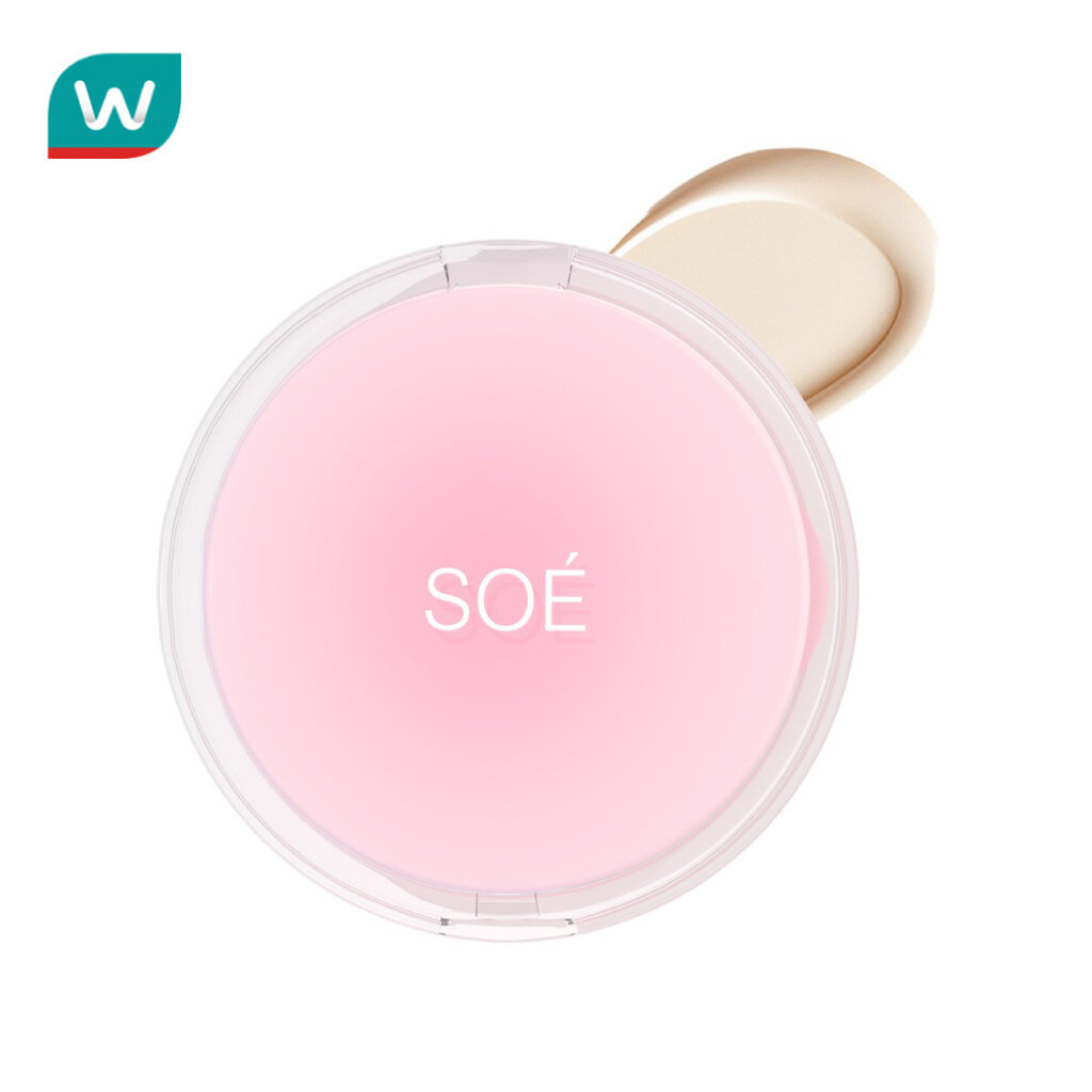 SOE โซเอ้ สเตย์ ล็อก แอร์ แมตต์ คุชชั่น SPF42 PA+++ 15ก. 01 ไลท์ เนเชอรัล
