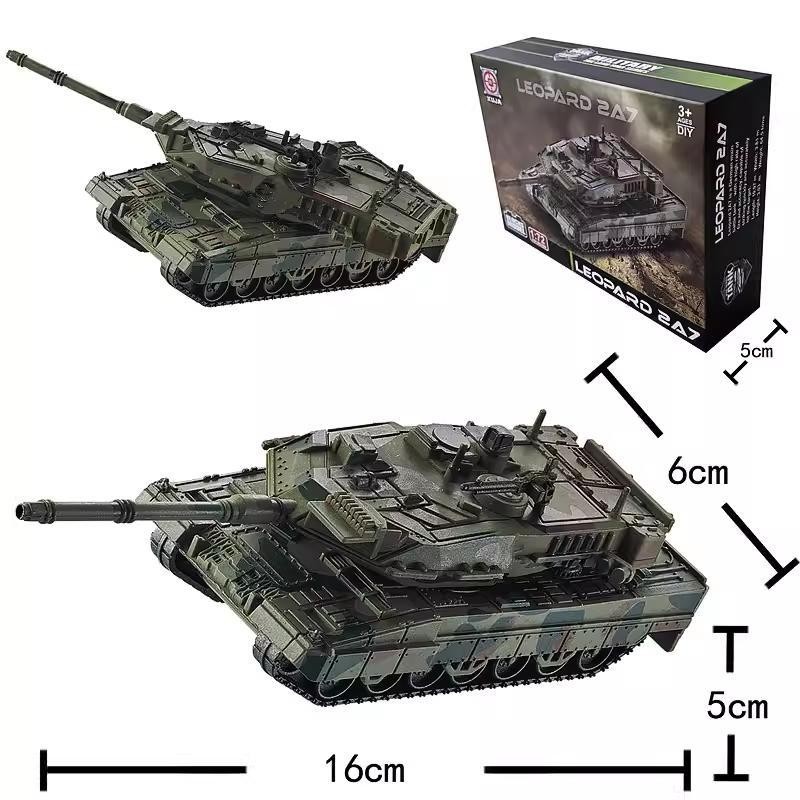 1: 72 เสือดาว 2A7 J-Tank ประเภท 99 20F35 Fighter SU57 เครื่องบินประกอบ Building Block Play