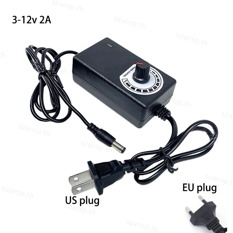 3V–12V 5V 6V 9 V 12 V 2A AC to DC ปรับ DC Power Supply สวิทช์ UK AU ปลั๊ก Charger Power Adapter แหล่