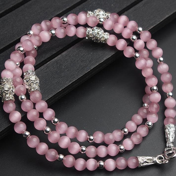 Thailand Amulet Chain Dedicated Amulet Chain Pink Opal Coconut Shell Female zewlkjy0824