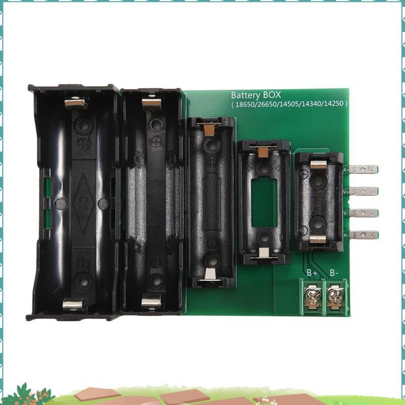 Uejfrdkuwg แบตเตอรี่เครื่องทดสอบ 4 & 2 สาย Terminal 18650 26650 14505 14340 1425 แบตเตอรี่ผู้ถือทดสอ