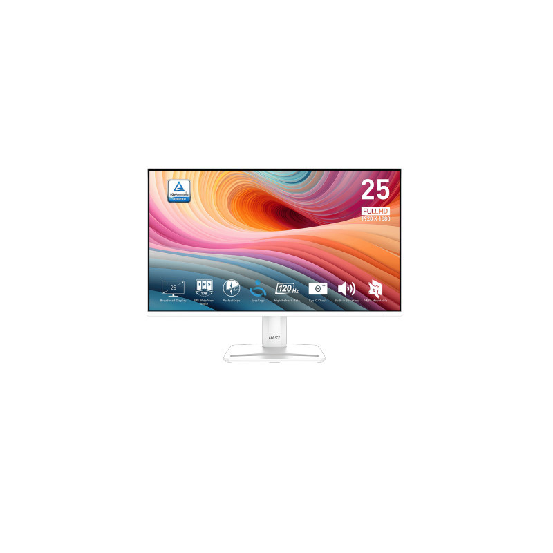 MSI จอมอนิเตอร์ 24.5 นิ้ว รุ่น PRO MP251W E2 สีขาว