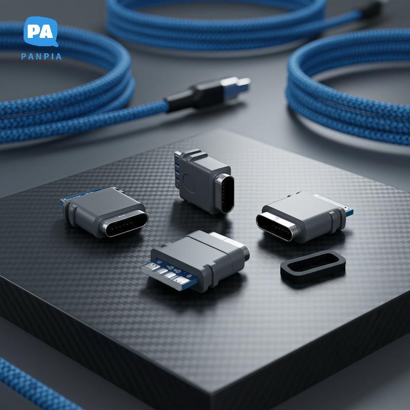 [NBI] 2/5/10 ชิ้น USB 3.1 กันน้ํา Type-C Connector 4PIN 5A หญิง Soet Double 5.1K ตัวต้านทานรองรับการ