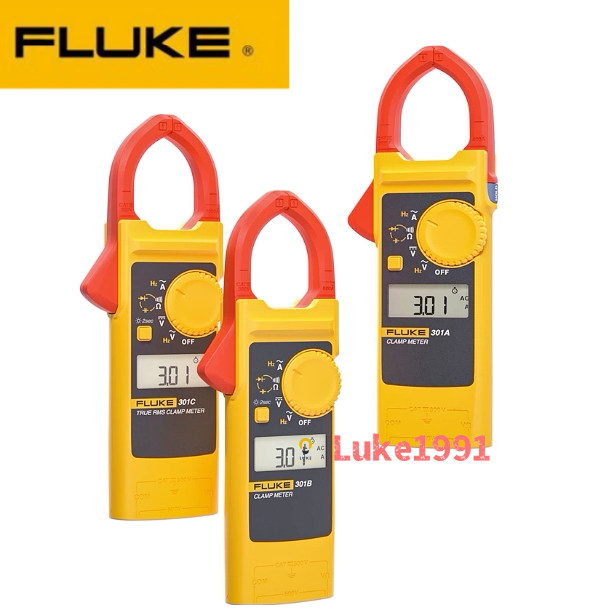 FLUKE F301A F301A+F301B F301C F301D F301E แคลมป์มิเตอร์ แคลมป์มิเตอร์แบบดิจิตอล
