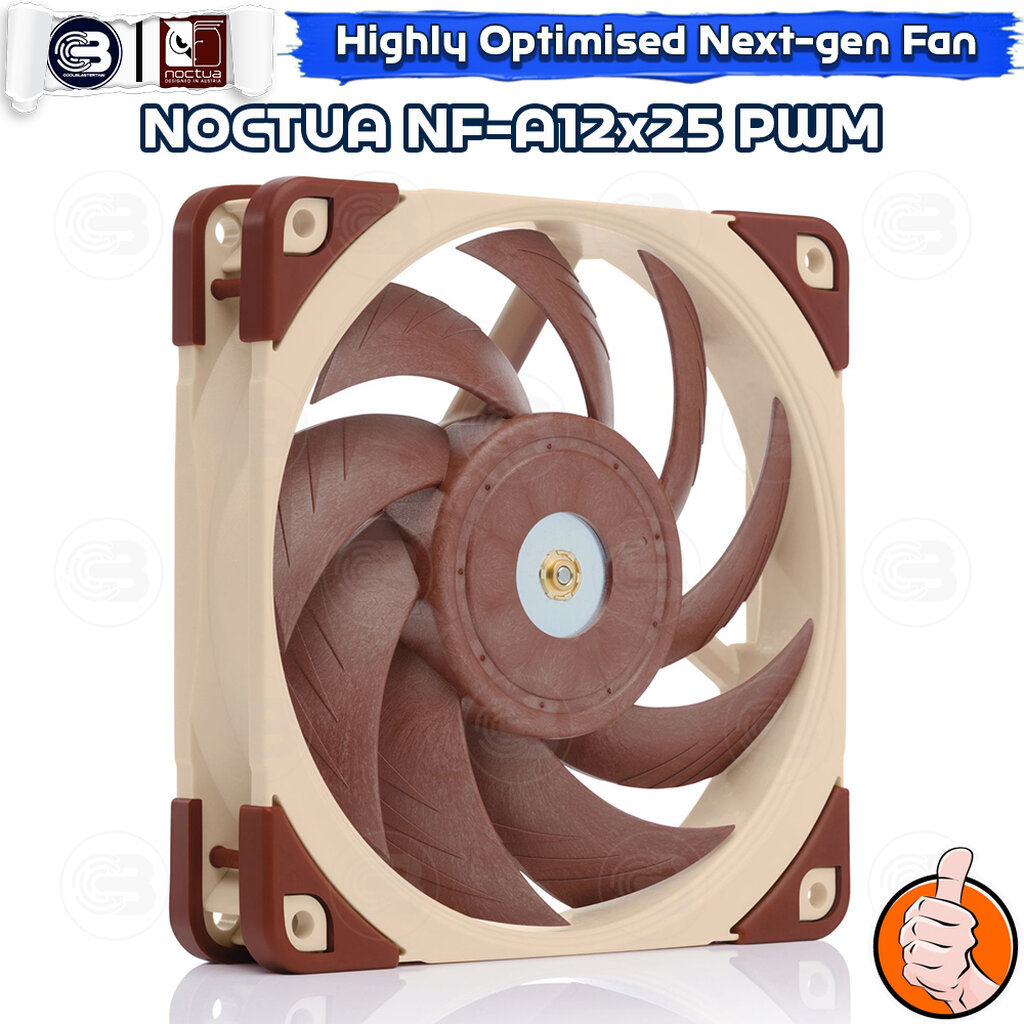 [CoolBlasterThai] NOCTUA NF-A12x25 PWM PC Fan Case (size 120 mm.) ประกัน 6 ปี