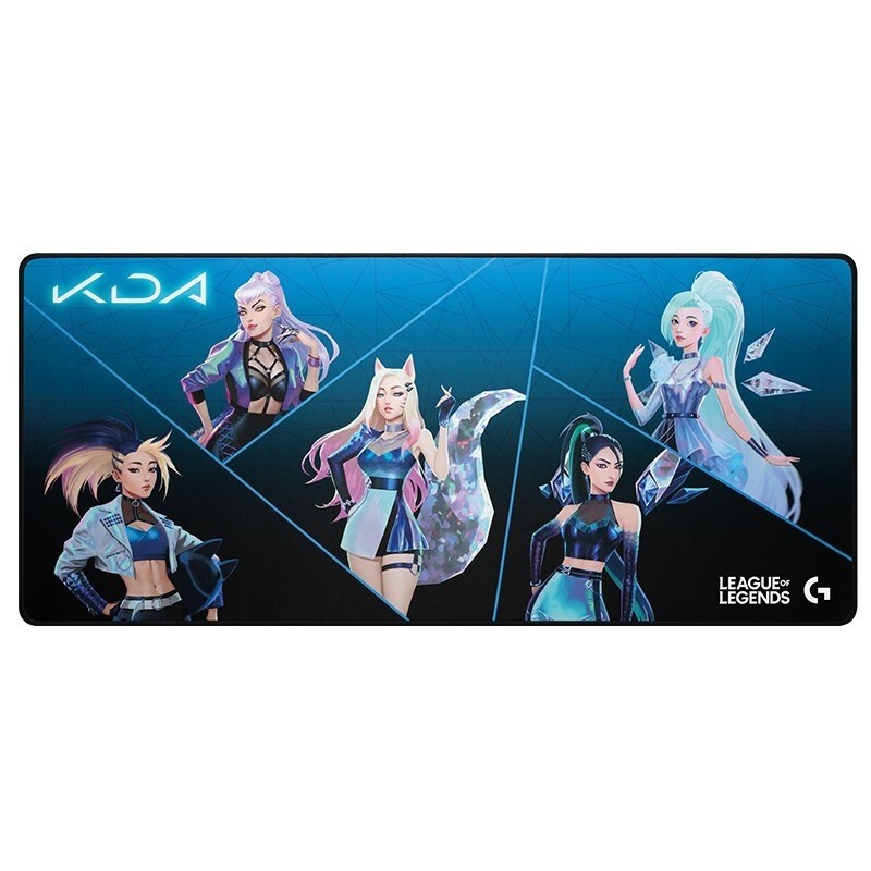 Logitech (G) G840 XL แผ่นรองเมาส์เกม 400 * 900 มม. แผ่นรองเมาส์รุ่น KDA เหมาะสําหรับ y