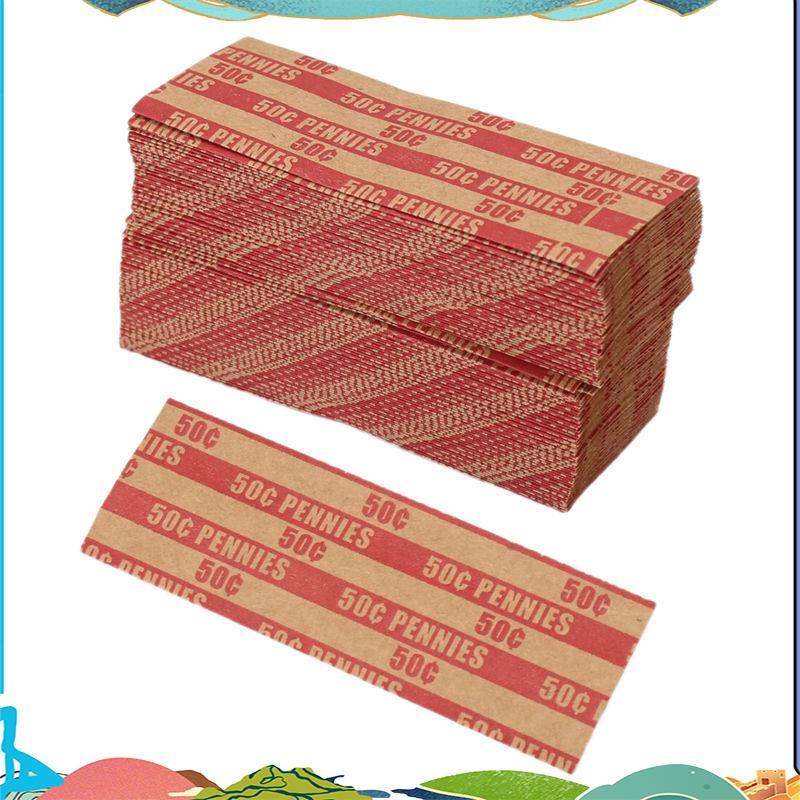 100 ชิ้น Penny Coin Wrappers Penny Sleeves Flat As Shown Penny Rolls Wrappers