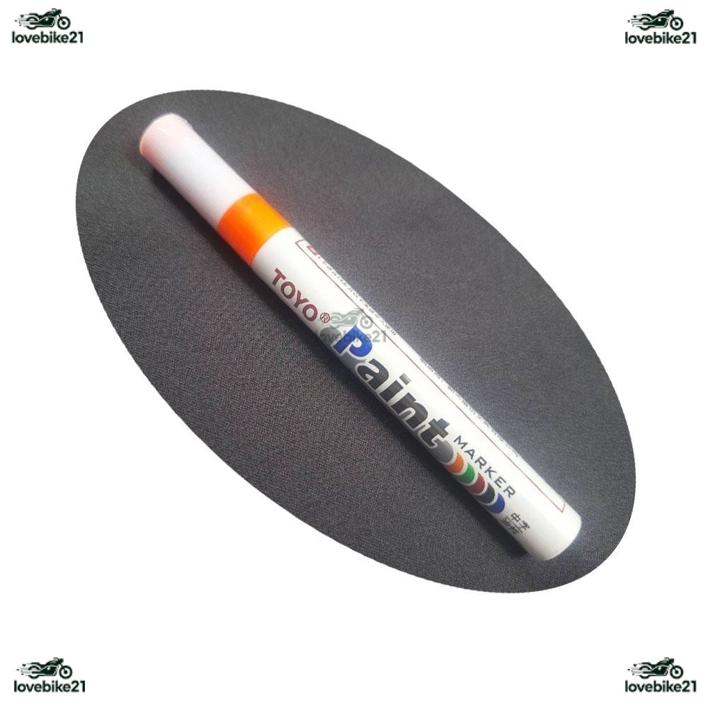 TOYO Paint ปากกาเขียนยาง มี 10 สี กันน้ำ ปากกาอเนกประสงค์ เขียนเหล็ก กระเบื้อง กระจก พลาสติก แก้ว ไม้ แต้มสีรถ(XX82)