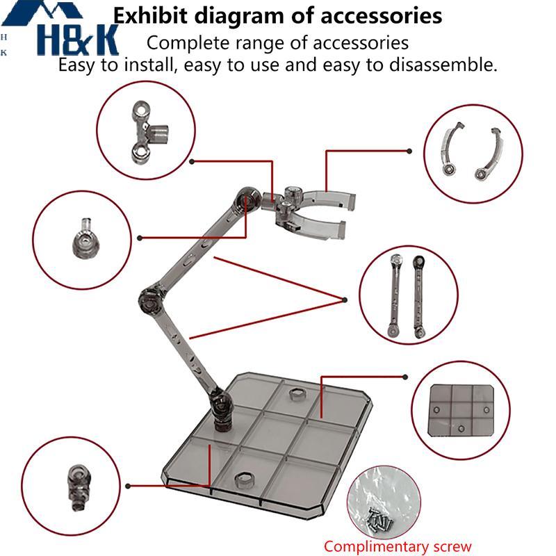 [H&K] 1Set Action Figure Base ขาตั้งจอแสดงผลที่เหมาะสม Braet สําหรับ HG 1/144 Cinema Game {th}