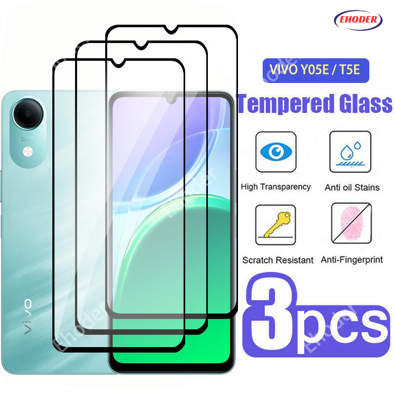 1-3 ชิ้นกระจกนิรภัยสําหรับ VIVO Y05E T5E 5G 2026 ป้องกันหน้าจอสําหรับ VIVOY05E VIVOT5E ฟิล์มป้องกัน