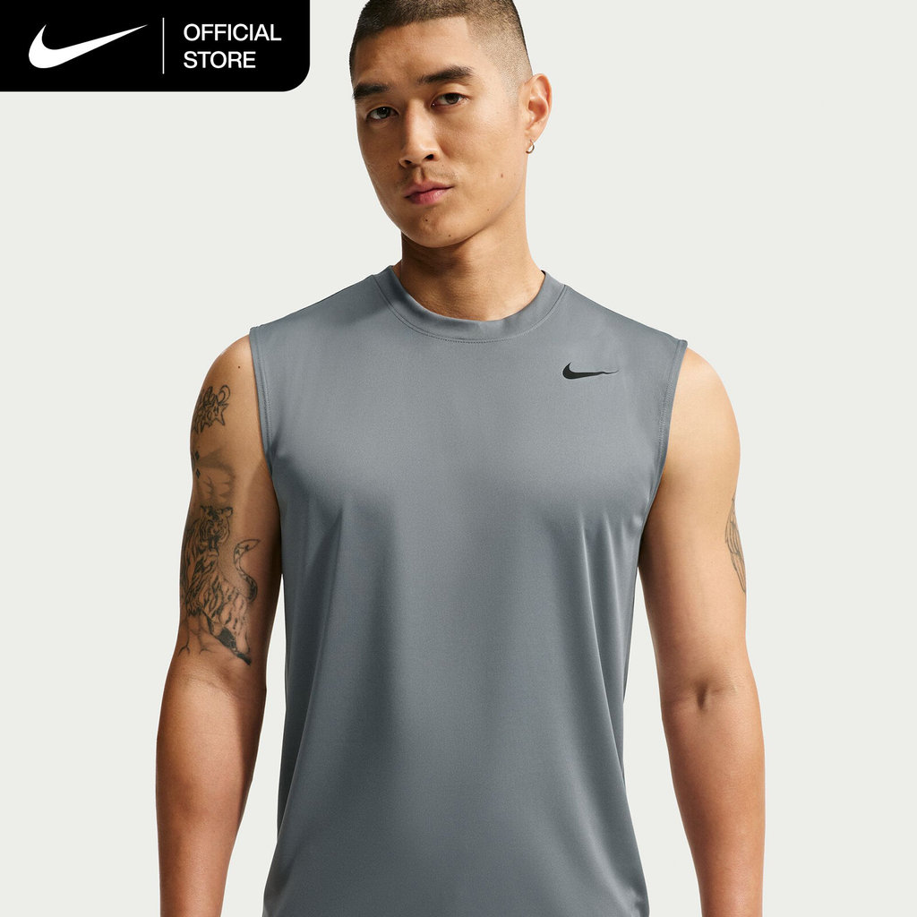 Nike Dri-FIT Men's Sleeveless Training Top - Smoke Grey [IO1430-084]