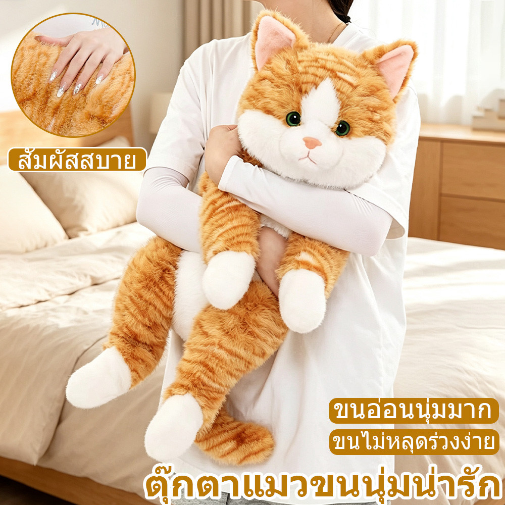 หมอนผ้าห่ม ขนาด30/65cm ลายน่ารัก รูปร่างเหมือนแมวตัวน้อย
