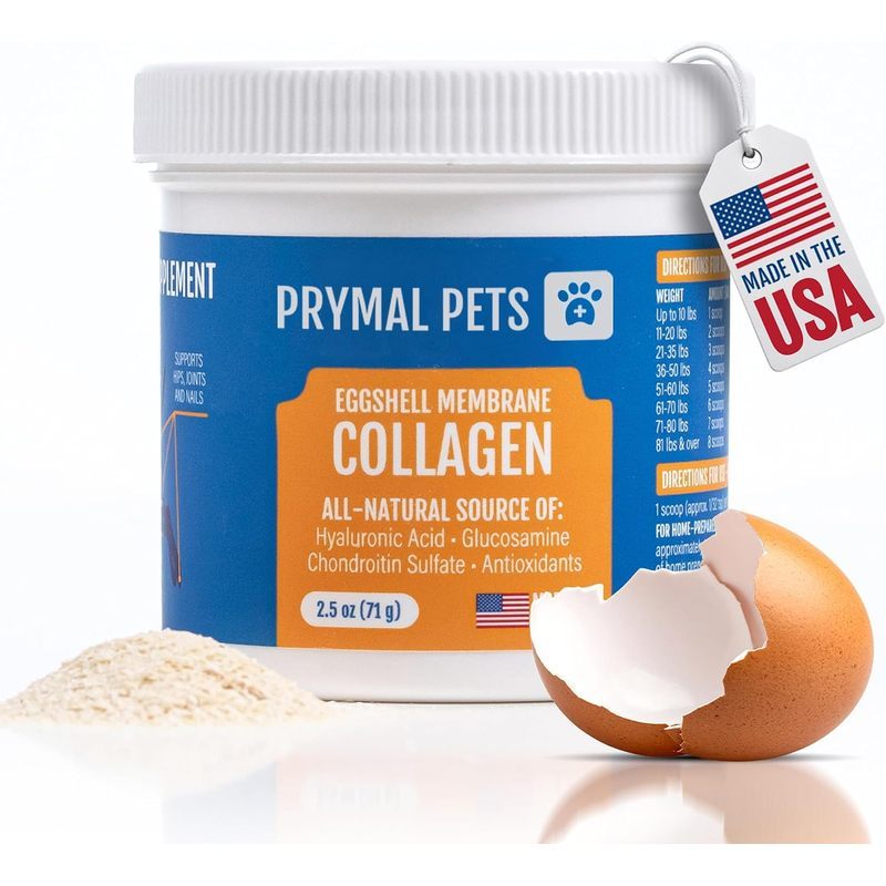 Eggshell Membrane Collagen Powder สําหรับสุนัข - สะโพก, ข้อต่อ, ผิว