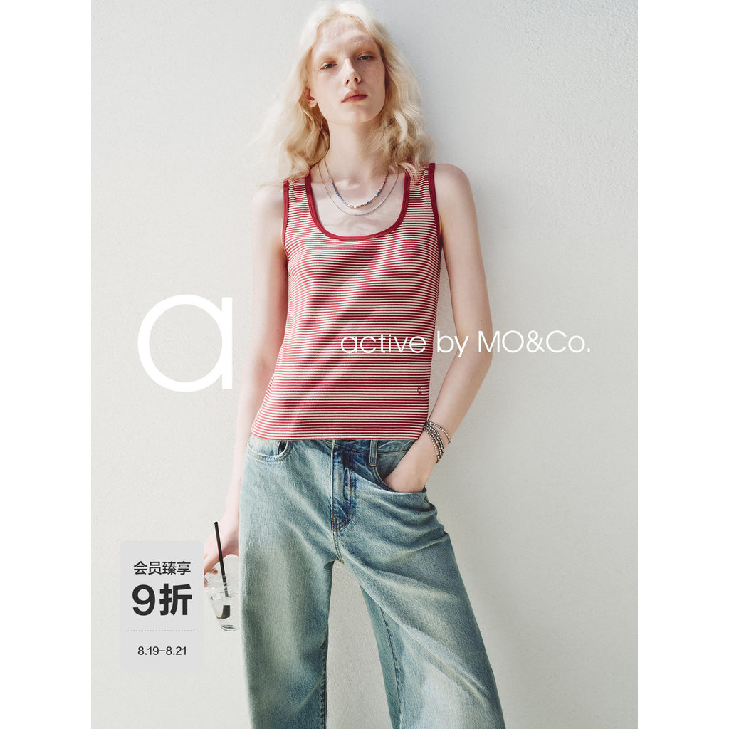[active Series] MOCO Vest 2026 Autumn สินค้าใหม่ยืดแถบคอ U MBF3VET001